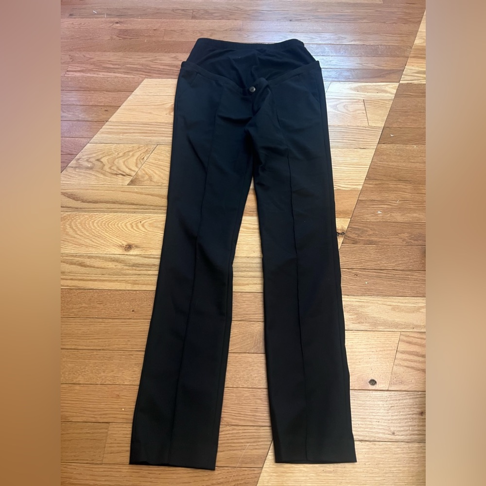 Seraphine BLACK MATERNITY PANTS slacks womens 4